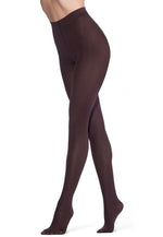 Velour 70 Den Sheer-To-Waist Opaque Tights by Omsa in moro brown