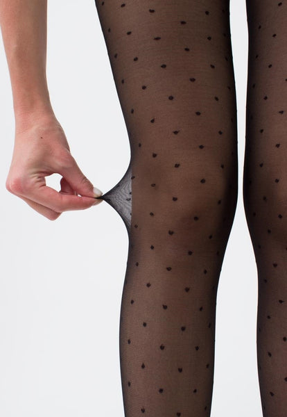 Amalia Plus Size Polka Dot Patterned Black Sheer Tights at Ireland's Online  Shop – DressMyLegs