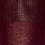 Nina Smooth Knitted Cotton Over-Knee Socks by Veneziana in burgundy red