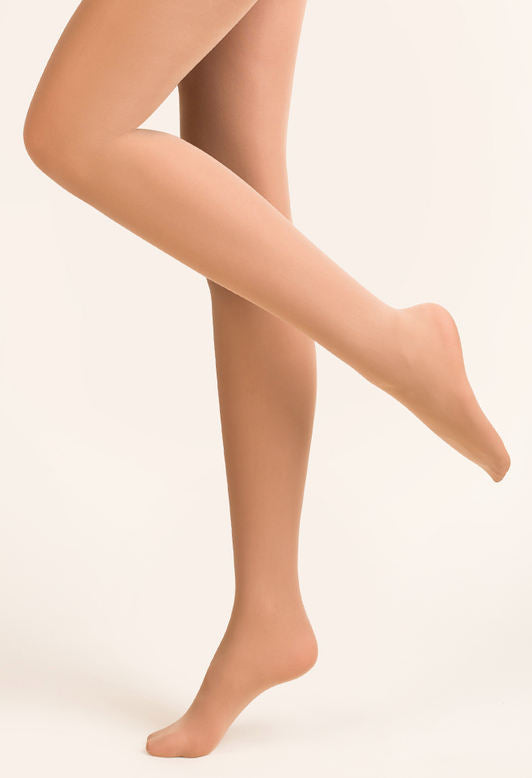 Olga 100 Den Coloured Opaque Tights by Fiore in poudre light nude tan