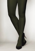 Cover 60 Den 3D Coloured Opaque Tights by Veneziana in military green