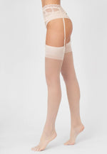 Calze 15 Den Sheer Stockings by Veneziana in panna ivory cream