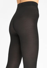 Cashmere Rich Smooth Opaque Tights by Marilyn in black