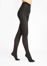 Cashmere Rich Smooth Opaque Tights by Marilyn in black