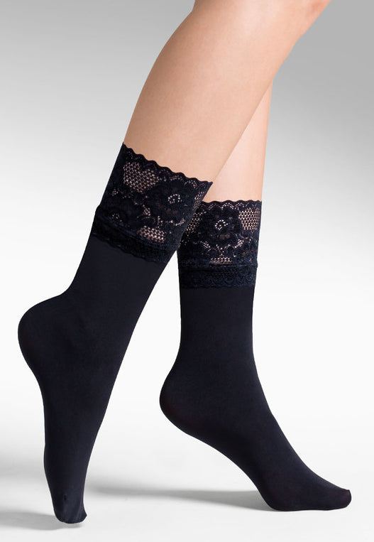 Socks with Lace Top