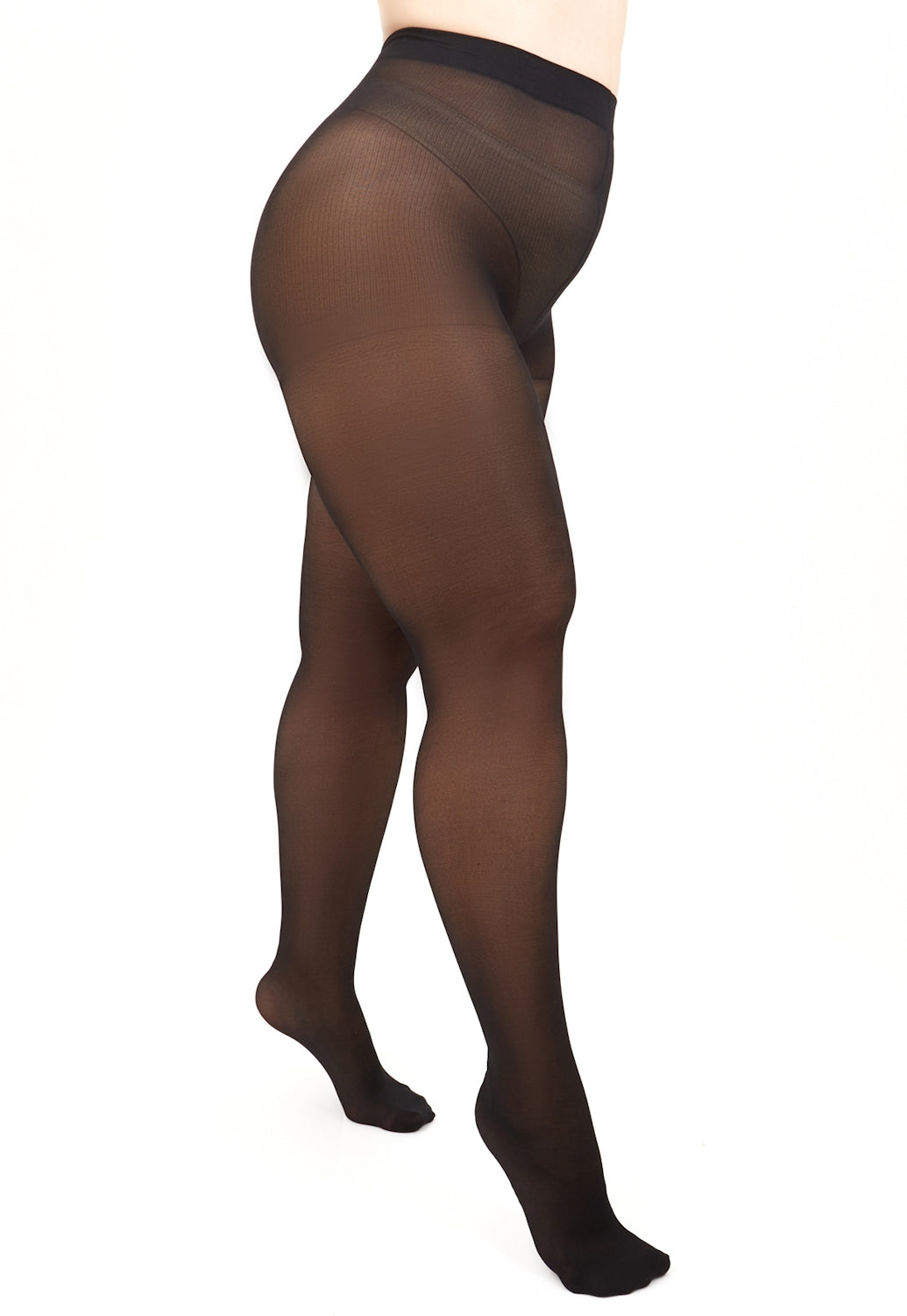 Positive Style 20 Den Plus Size Sheer Tights in Black, Nude, Tan