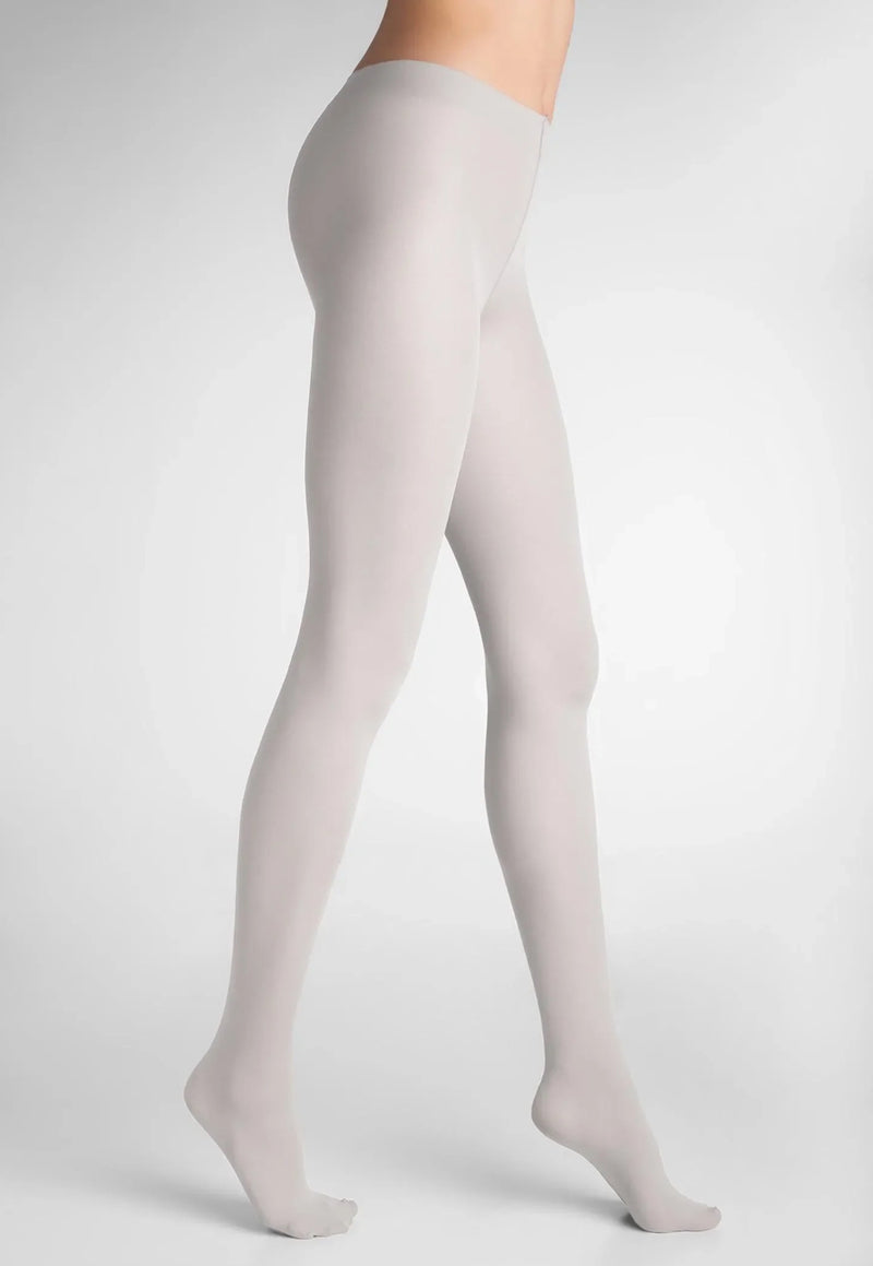 Tonic 40 Den Coloured Opaque Tights by Marilyn in white