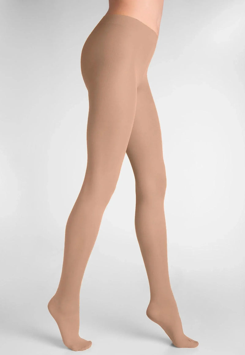 Tonic 40 Den Coloured Opaque Tights by Marilyn in light beige tan