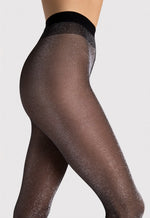 Veronica 20 Den Sparkly Lurex Shimmer Sheer Tights by Fiore