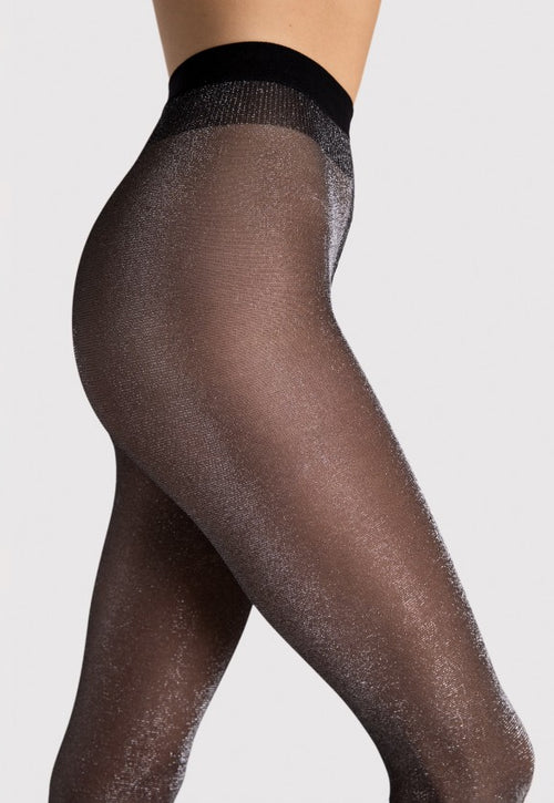 Veronica 20 Den Sparkly Lurex Shimmer Sheer Tights by Fiore