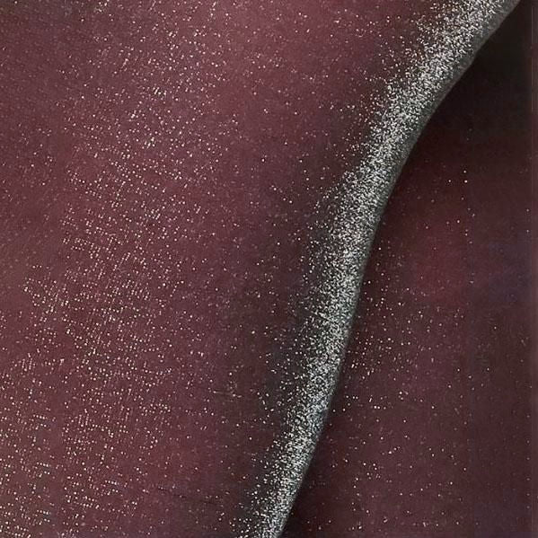 Veronica 20 Den Sparkly Lurex Shimmer Sheer Tights by Fiore in burgundy red wine maroon