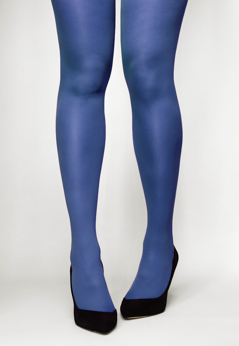 Cobalt Blue Pantyhose, Blue Tights, Cyan Blue Nylon Stockings, Womens Blue  Capri Retro 60s Pantyhose, Stewardess Nylon Stockings 