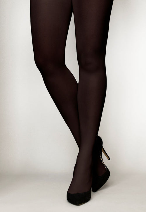Women's Red Opaque Tights