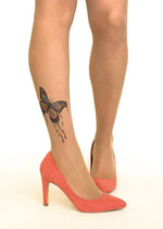 Dripping Paint Butterfly Tattoo Printed Sheer Tights/Pantyhose