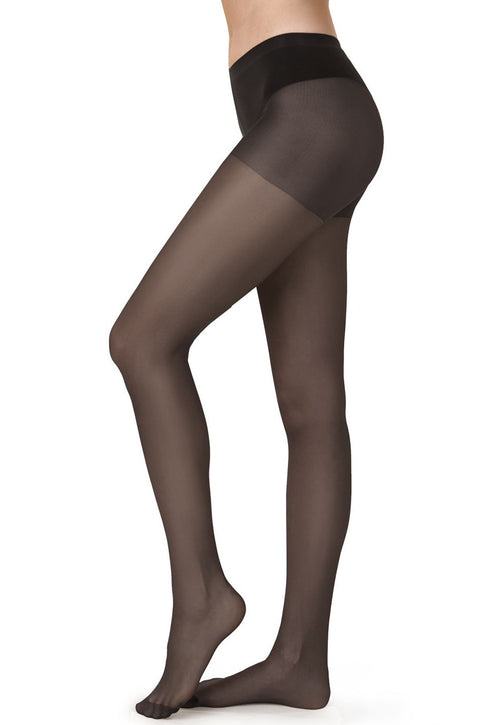 New Moon Crescent Patterned Black Sheer Tights at Ireland's online