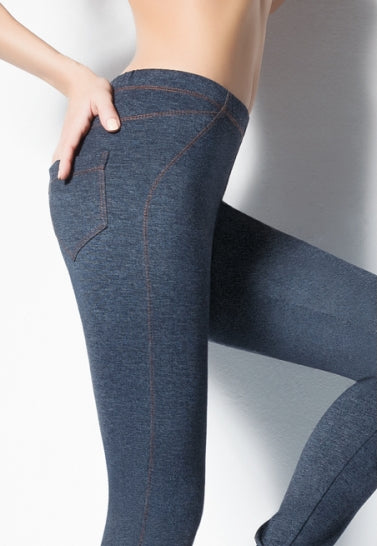 Women High Waist Stretchy Jeggings Ladies Skinny Leggings Denim Look Jeans  Pants | eBay