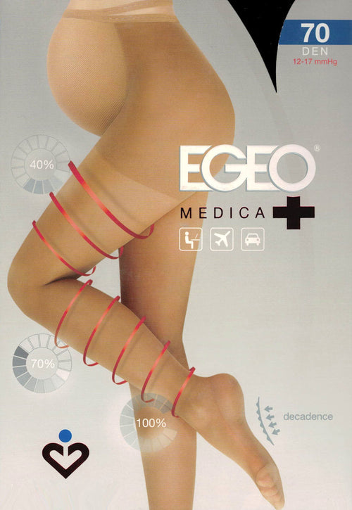Medica 70 Den Maternity Compression Support Tights by Egeo