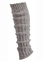 Alpaka Wool Chunky Knit Leg Warmers by Socks4Fun in beige taupe