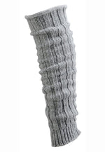 Alpaka Wool Chunky Knit Leg Warmers by Socks4Fun in light grey