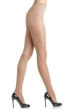 Attiva 40 Den Graduated Support Sheer Tights by Omsa in caramello nude tan