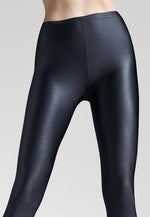 Black Brilliant Wet Look Black Glossy Opaque Leggings by Gatta