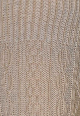 Cortina Knitted Fashion Over-Knee Socks by Veneziana in corda light beige