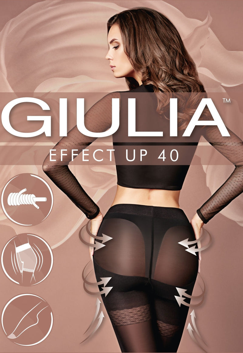 Effect Up 40 Den Body Modelling Tights by Giulia in black