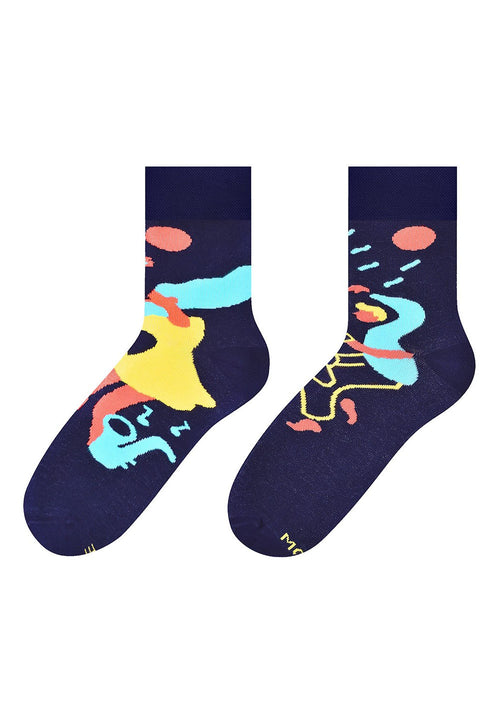 Jack & Jill Odd Patterned Socks in Navy by More