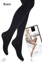  Laura Cotton Rich Opaque Tights in Black