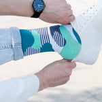 Liquid Blobs Patterned Socks in Teal, Navy, Mint by More