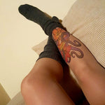 Octopus Embrace Tattoo Printed Sheer Tights/Pantyhose