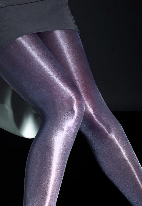 Raula 40 Den High Gloss Shiny Opaque Tights by Fiore