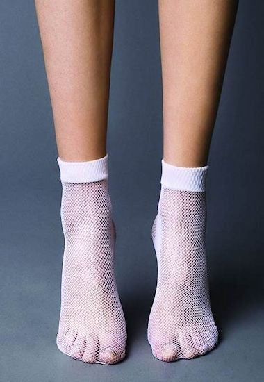 Rete Fishnet Patterned Ankle Socks by Veneziana