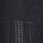 Romina Wide Ribbed Cable Over-Knee Socks by Veneziana in black