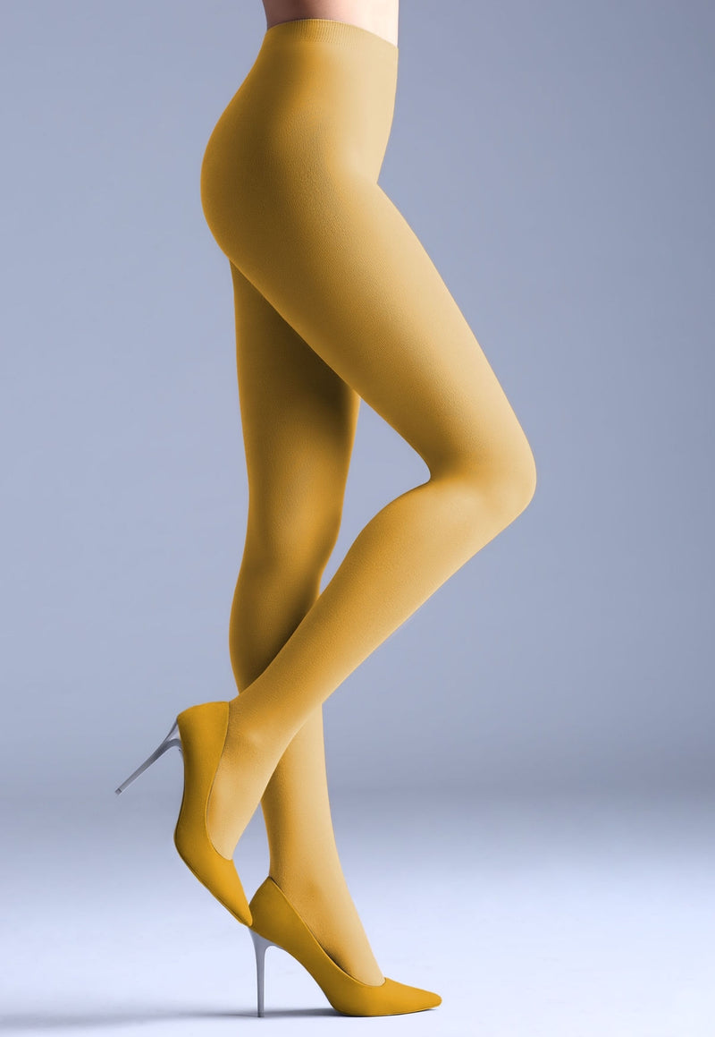 Womens Opaque Tights 40 & 100 Denier Plus Size Black Nude White Beige V1